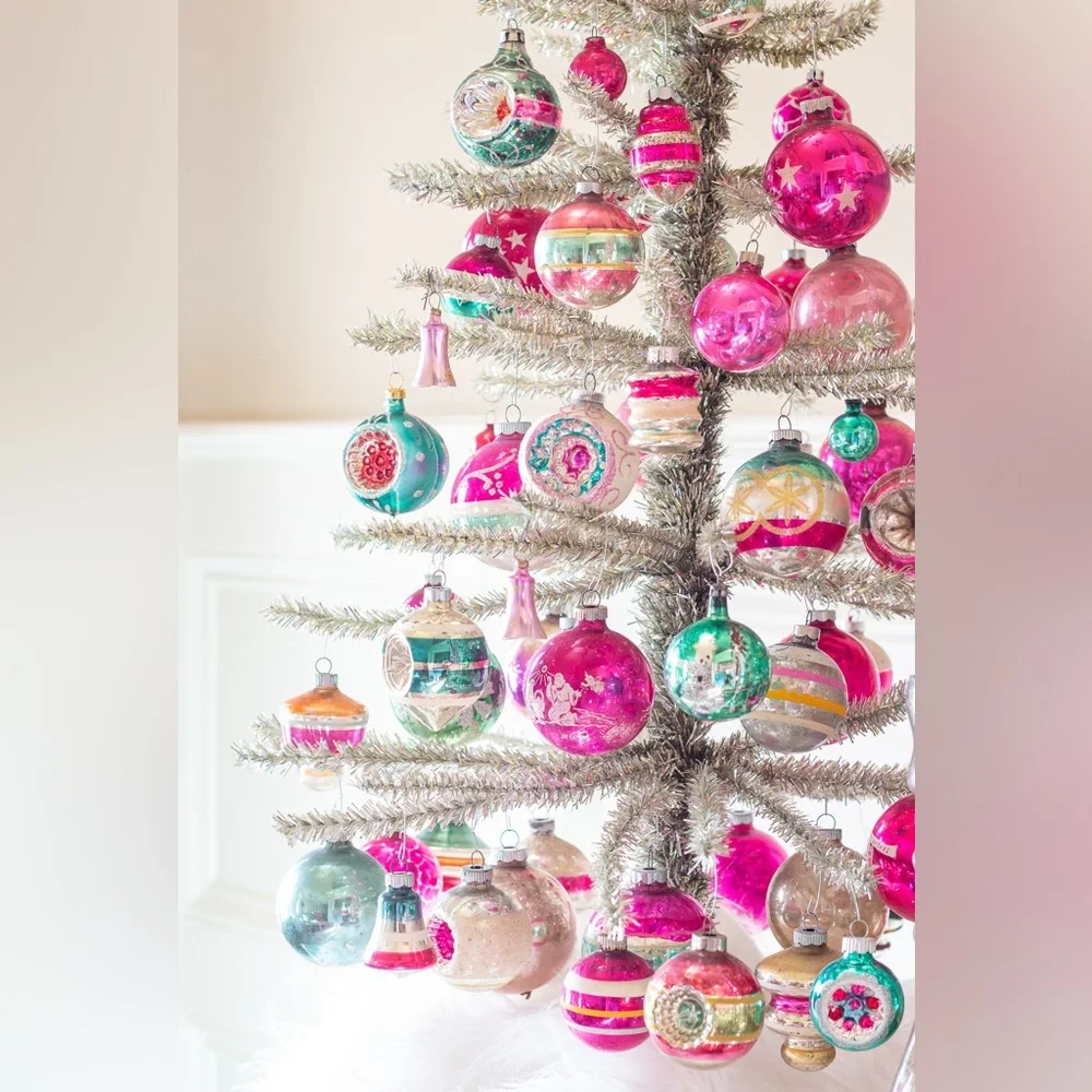 Vintage glass christmas